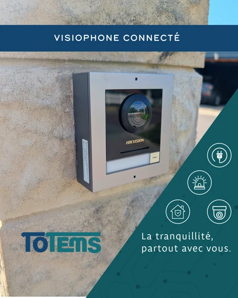 Visiophone IP Hikvision avec platine extérieure et écran intérieur